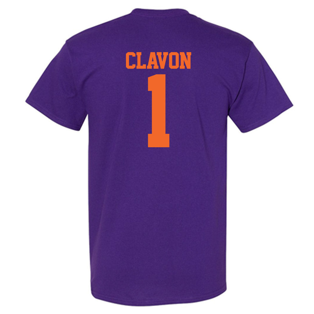 Clemson - NCAA Baseball : Bryce Clavon - T-Shirt-1