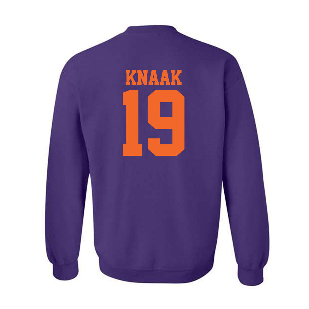 Clemson - NCAA Baseball : Aidan Knaak - Crewneck Sweatshirt-1