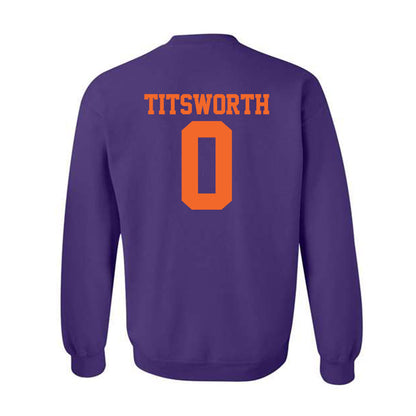 Clemson - NCAA Baseball : Drew Titsworth - Crewneck Sweatshirt-1