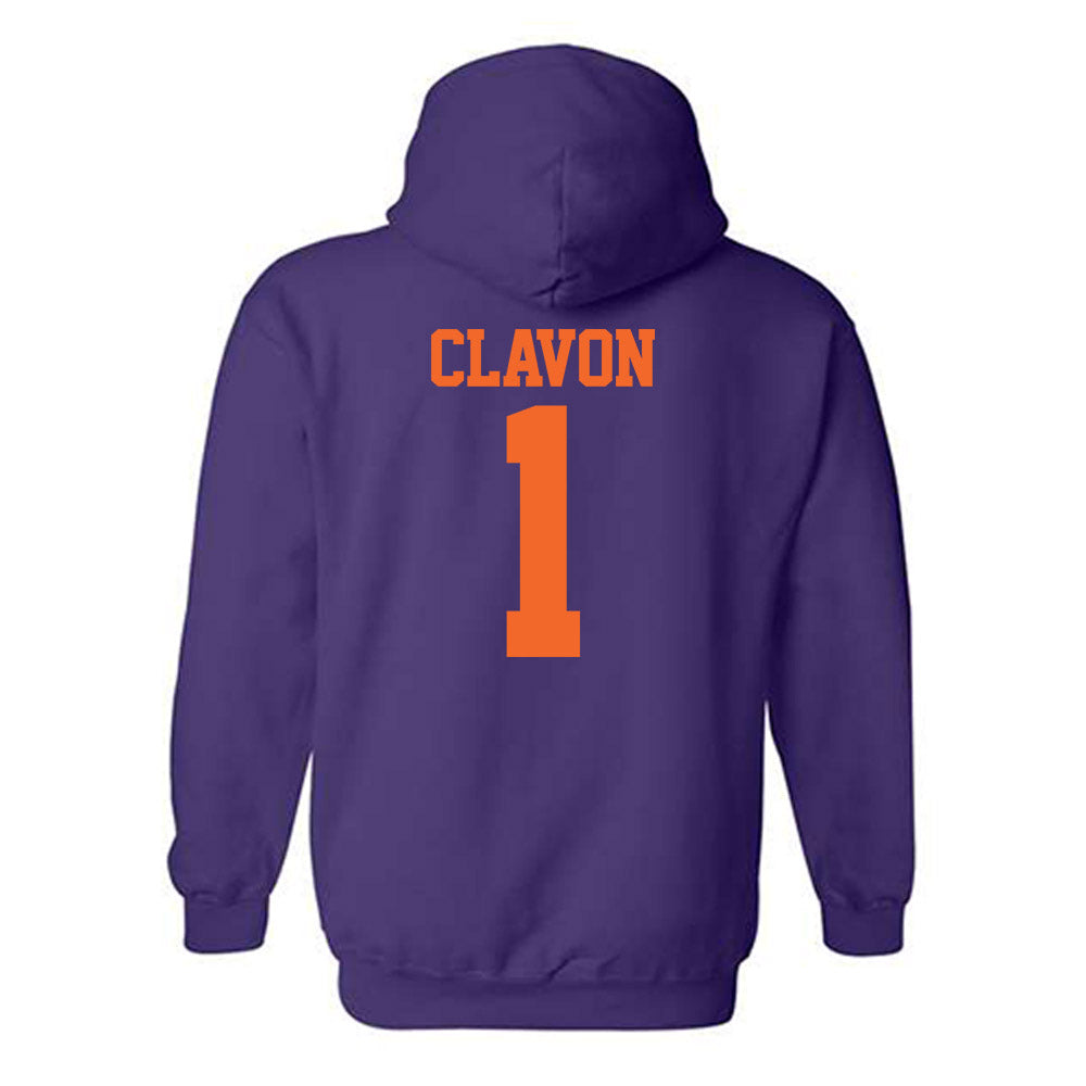 Clemson - NCAA Baseball : Bryce Clavon - Hooded Sweatshirt-1