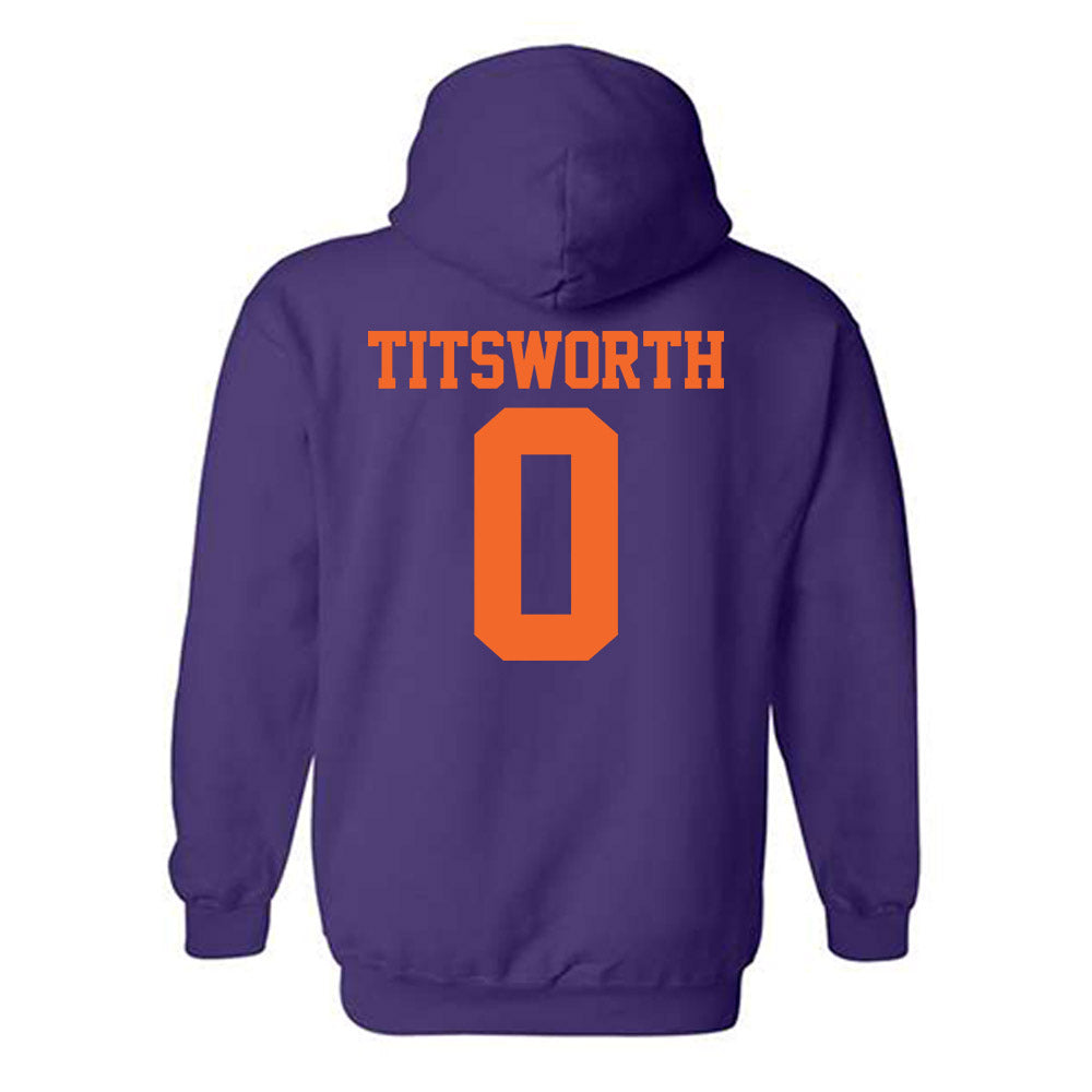 Clemson - NCAA Baseball : Drew Titsworth - Hooded Sweatshirt-1