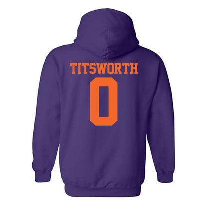 Clemson - NCAA Baseball : Drew Titsworth - Hooded Sweatshirt-1