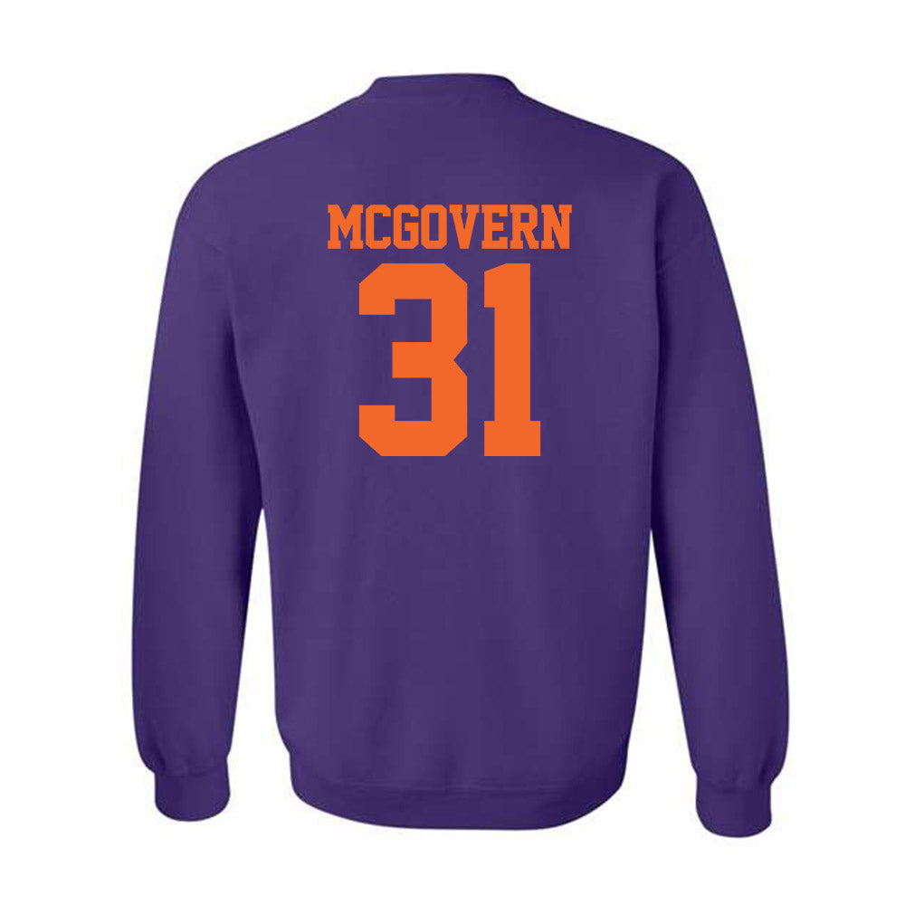 Clemson - NCAA Baseball : Jacob McGovern - Crewneck Sweatshirt-1