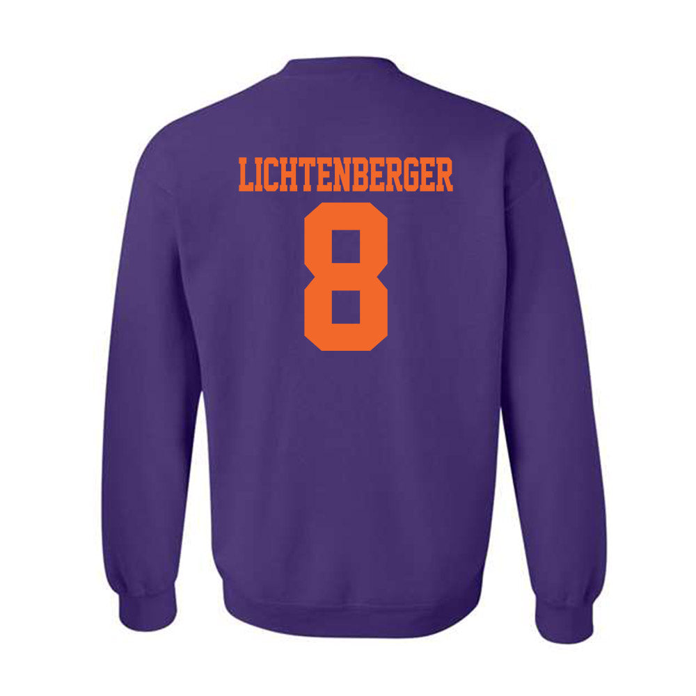 Clemson - NCAA Baseball : Tyler Lichtenberger - Crewneck Sweatshirt-1