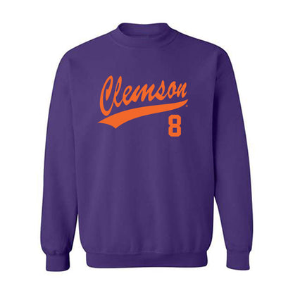 Clemson - NCAA Baseball : Tyler Lichtenberger - Crewneck Sweatshirt-0