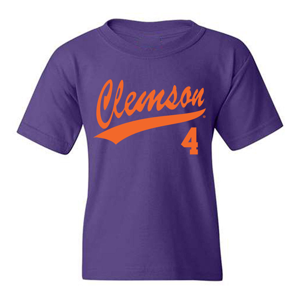 Clemson - NCAA Baseball : Tryston McCladdie - Youth T-Shirt-0