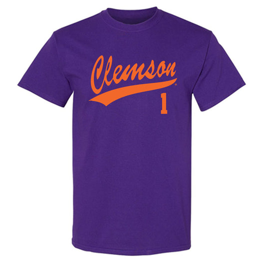 Clemson - NCAA Baseball : Bryce Clavon - T-Shirt-0
