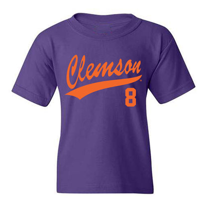 Clemson - NCAA Baseball : Tyler Lichtenberger - Youth T-Shirt-0
