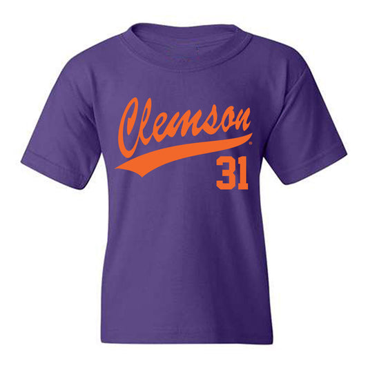 Clemson - NCAA Baseball : Jacob McGovern - Youth T-Shirt-0