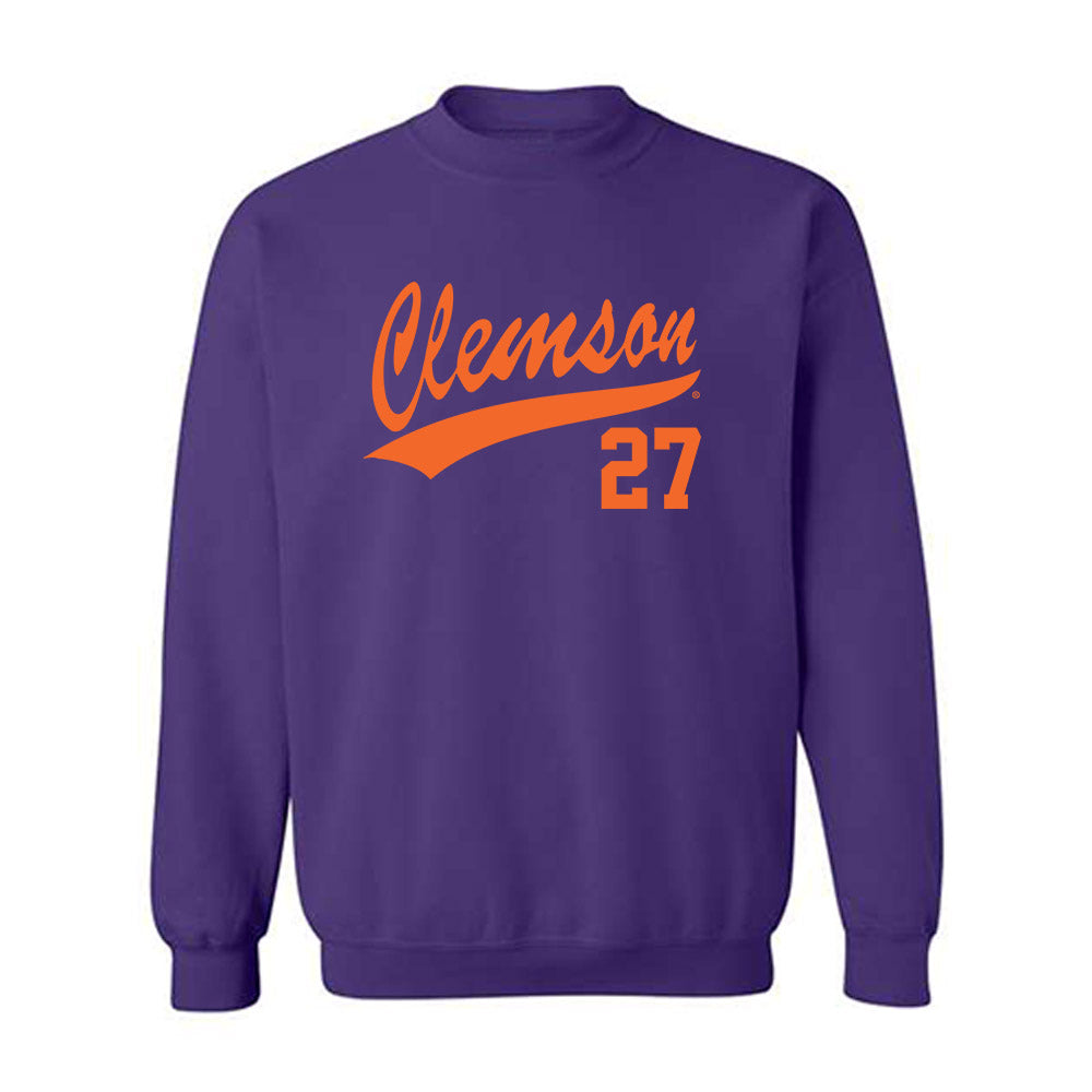 Clemson - NCAA Baseball : Dan Margolies - Crewneck Sweatshirt-0