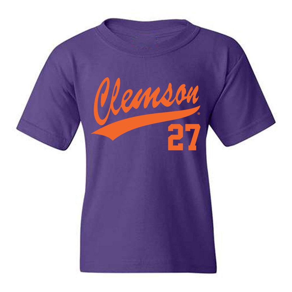 Clemson - NCAA Baseball : Dan Margolies - Youth T-Shirt-0
