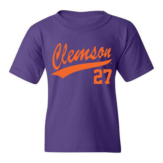 Clemson - NCAA Baseball : Dan Margolies - Youth T-Shirt-0