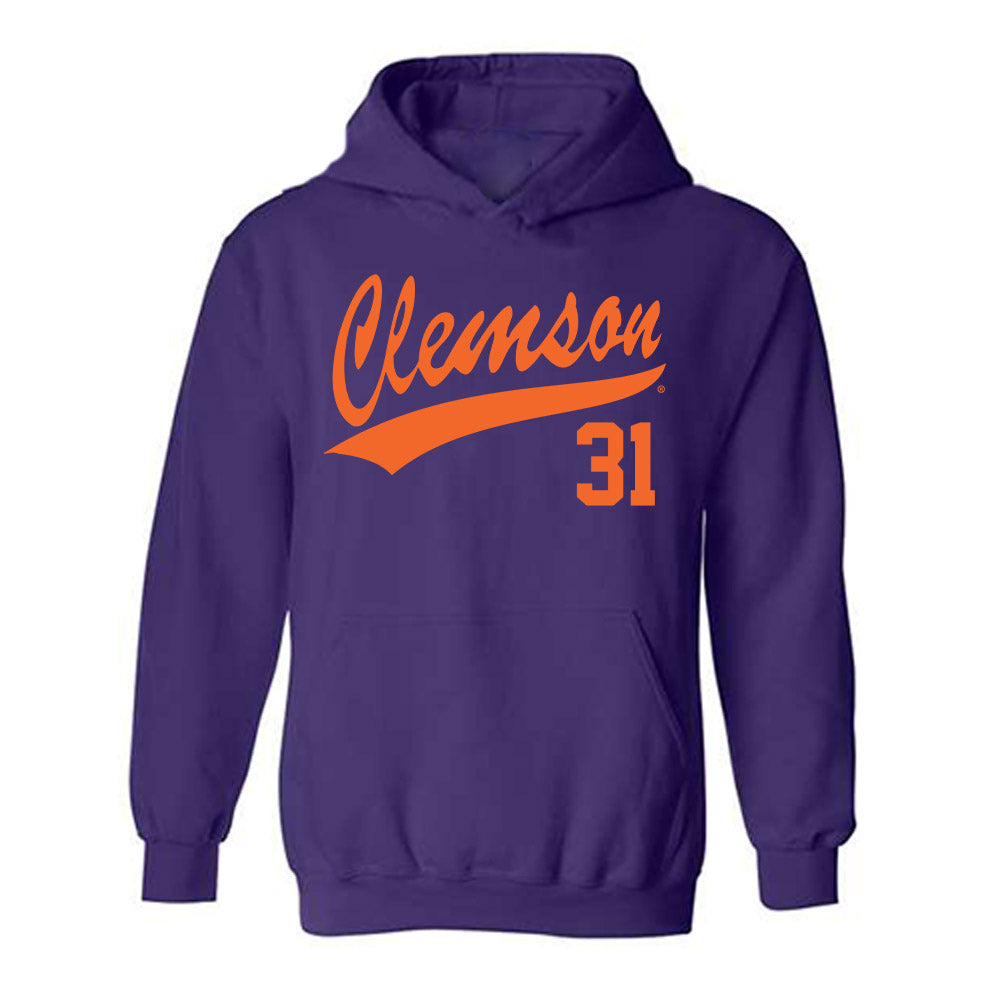 Clemson - NCAA Baseball : Jacob McGovern - Hooded Sweatshirt-0