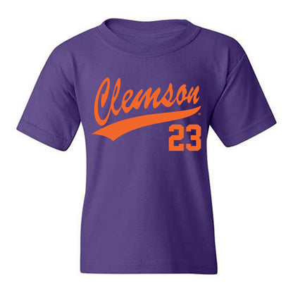 Clemson - NCAA Baseball : Jarren Purify - Youth T-Shirt-0