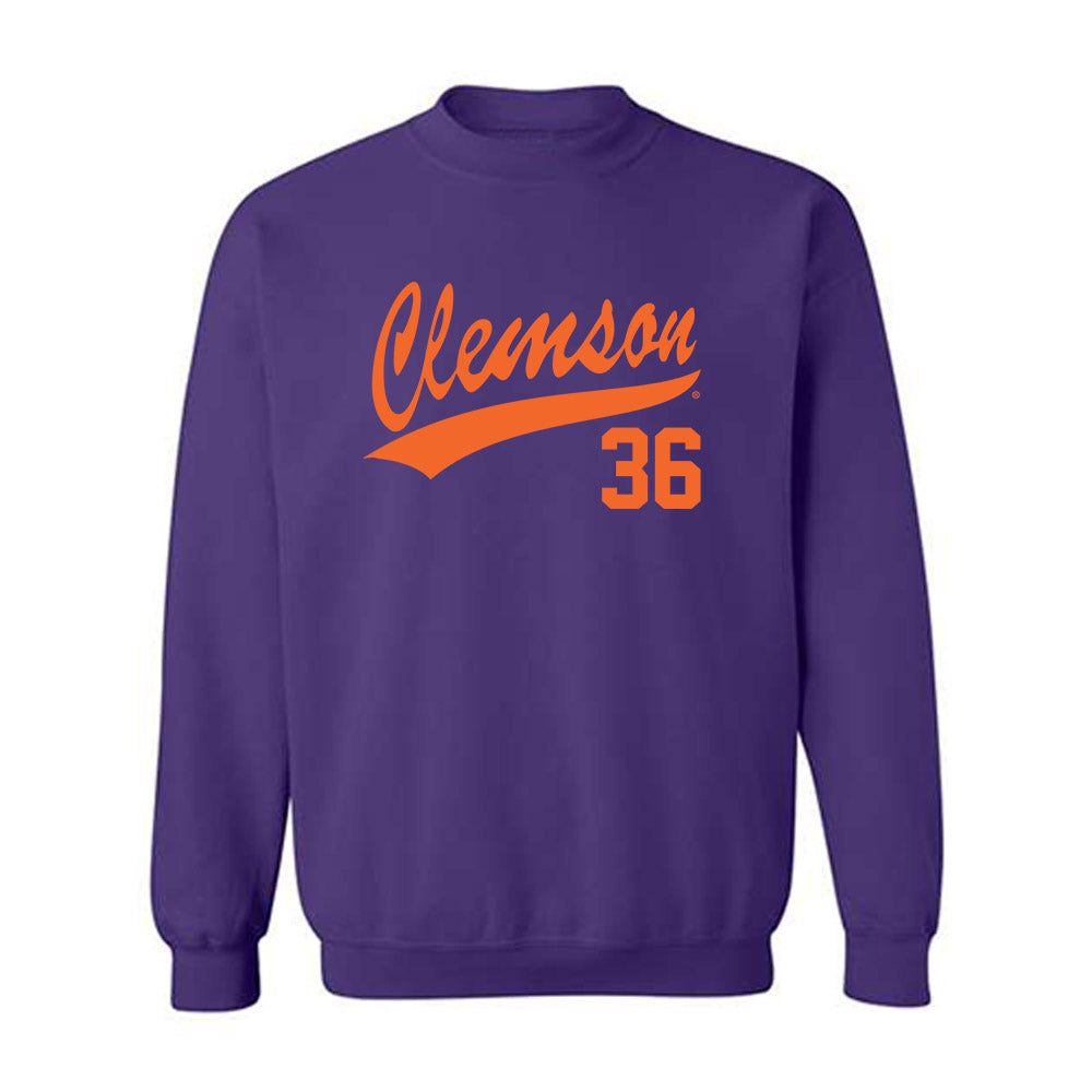 Clemson - NCAA Baseball : Dane Moehler - Crewneck Sweatshirt-0