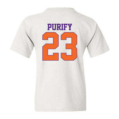 Clemson - NCAA Baseball : Jarren Purify - Youth T-Shirt-1
