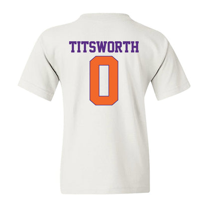 Clemson - NCAA Baseball : Drew Titsworth - Youth T-Shirt-1