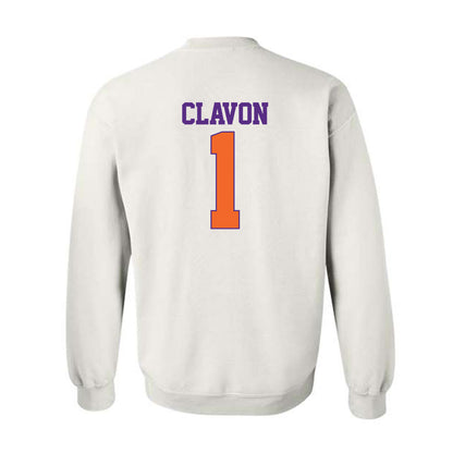 Clemson - NCAA Baseball : Bryce Clavon - Crewneck Sweatshirt-1