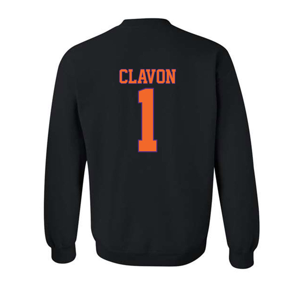 Clemson - NCAA Baseball : Bryce Clavon - Classic Shersey Crewneck Sweatshirt-1