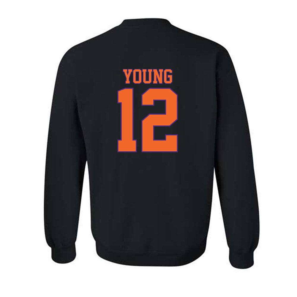 Clemson - NCAA Football : Shavar Young - Classic Shersey Crewneck Sweatshirt-1
