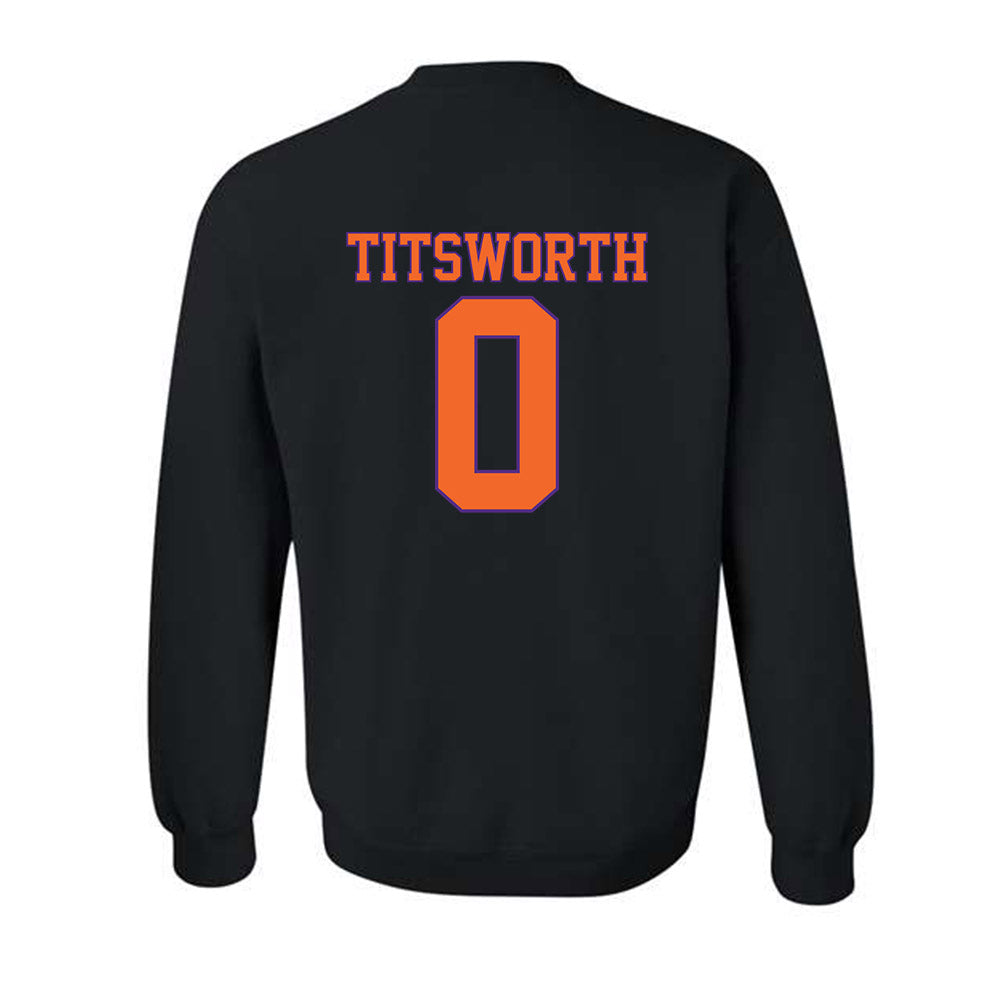 Clemson - NCAA Baseball : Drew Titsworth - Classic Shersey Crewneck Sweatshirt-1