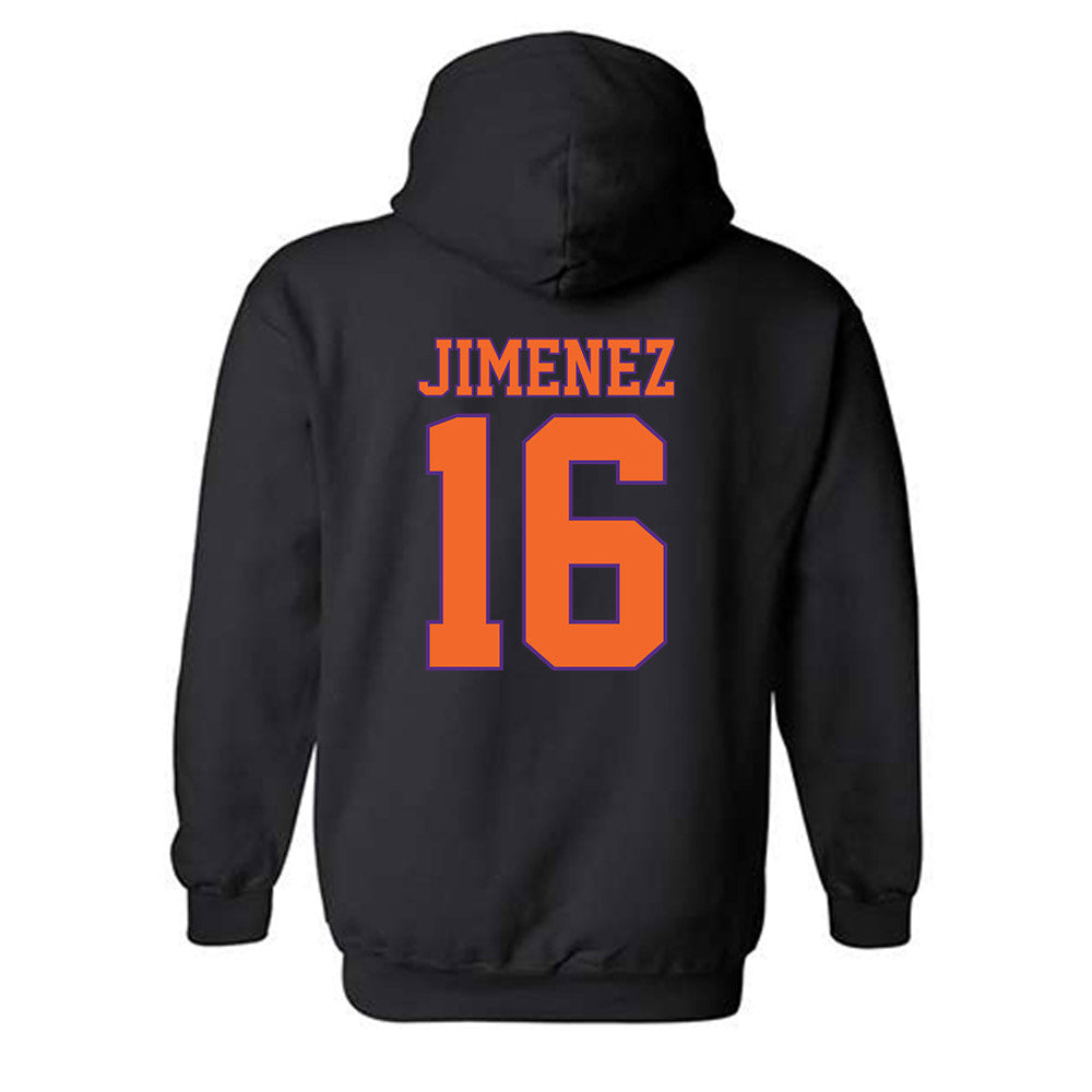 Clemson - NCAA Men's Soccer : Mason Jimenez - Classic Shersey Hooded Sweatshirt-1