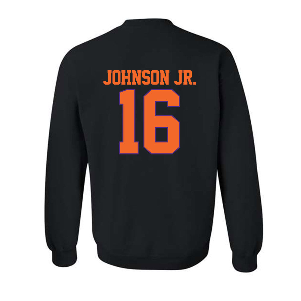 Clemson - NCAA Football : Chris Johnson Jr. - Classic Shersey Crewneck Sweatshirt-1