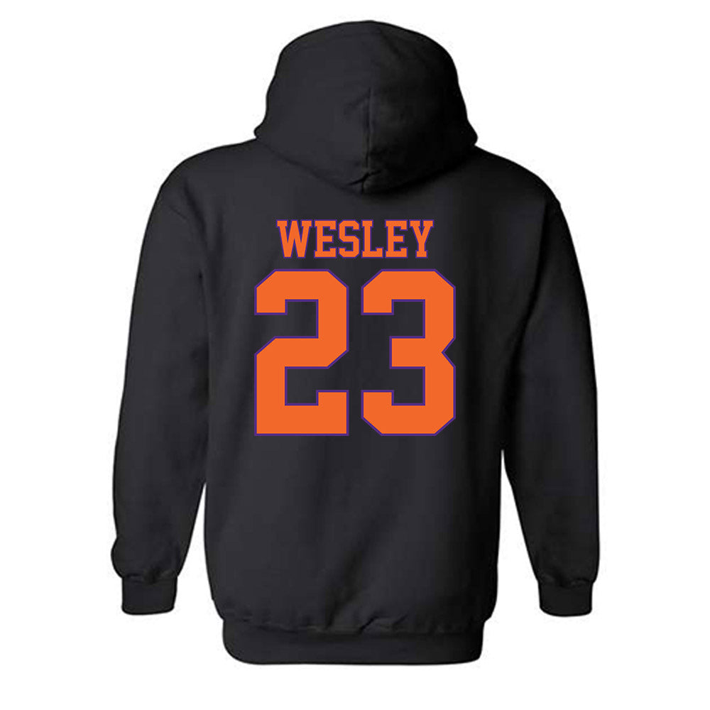 Clemson - NCAA Football : C.J. Wesley - Classic Shersey Hooded Sweatshirt-1