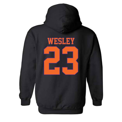 Clemson - NCAA Football : C.J. Wesley - Classic Shersey Hooded Sweatshirt-1