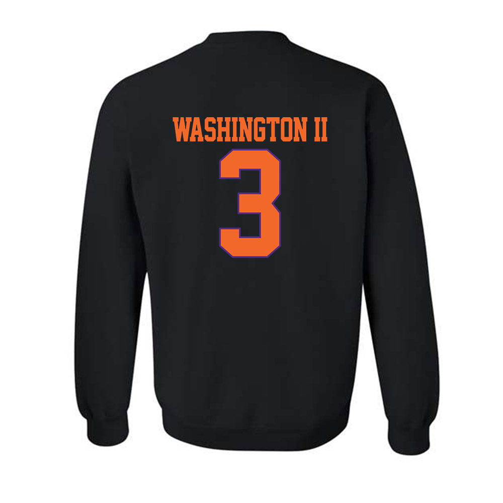 Clemson - NCAA Football : Elliot Washington II - Classic Shersey Crewneck Sweatshirt-1