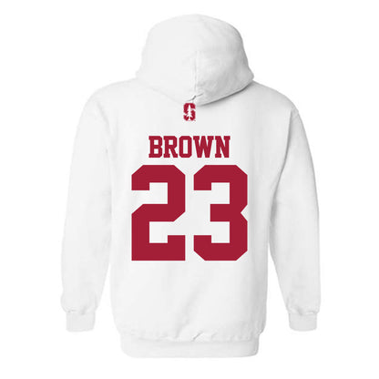 Stanford - NCAA Football : Nico Brown - Classic Shersey Hooded Sweatshirt-1