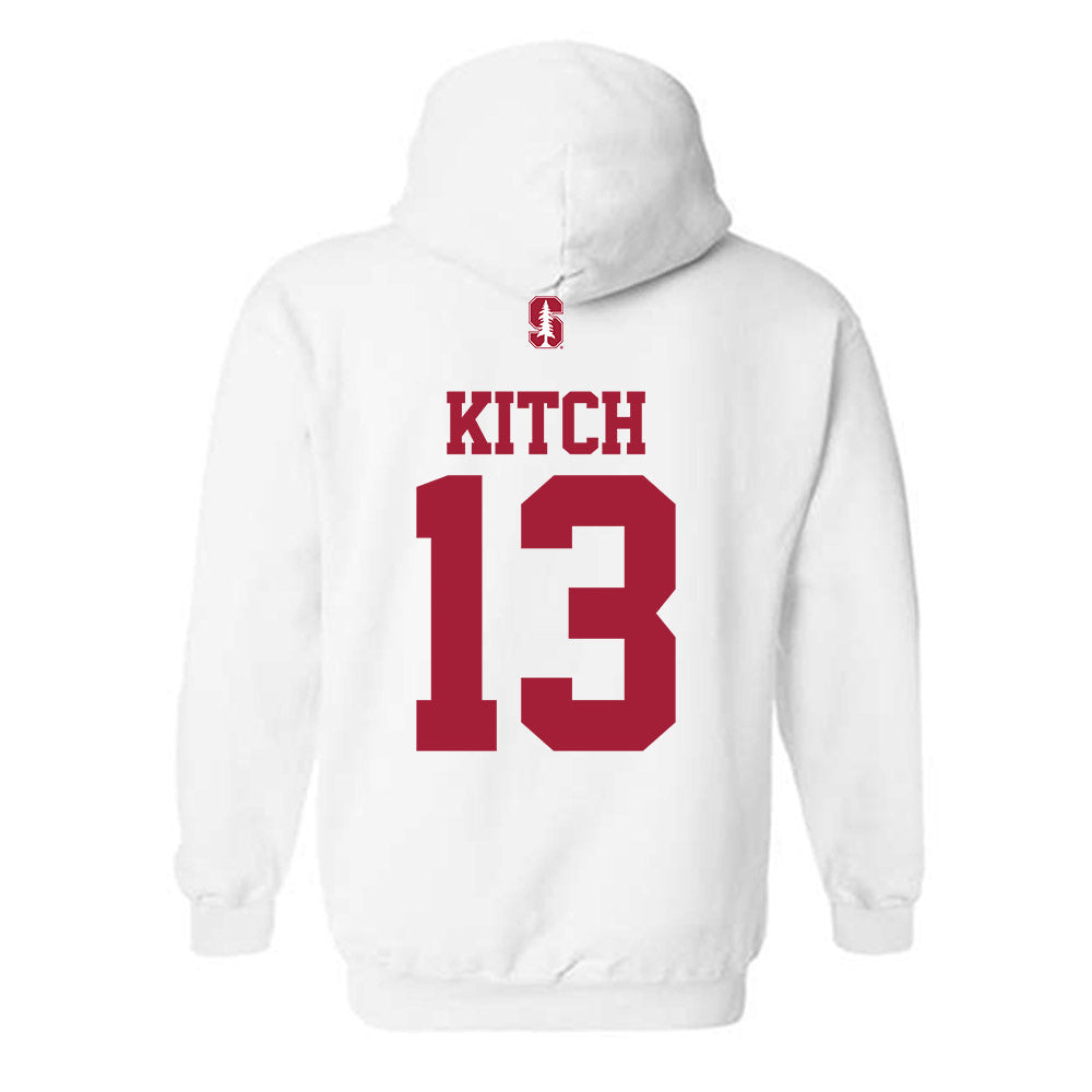 Stanford - NCAA Men's Basketball : Ethan Kitch - Classic Shersey Hooded Sweatshirt-1