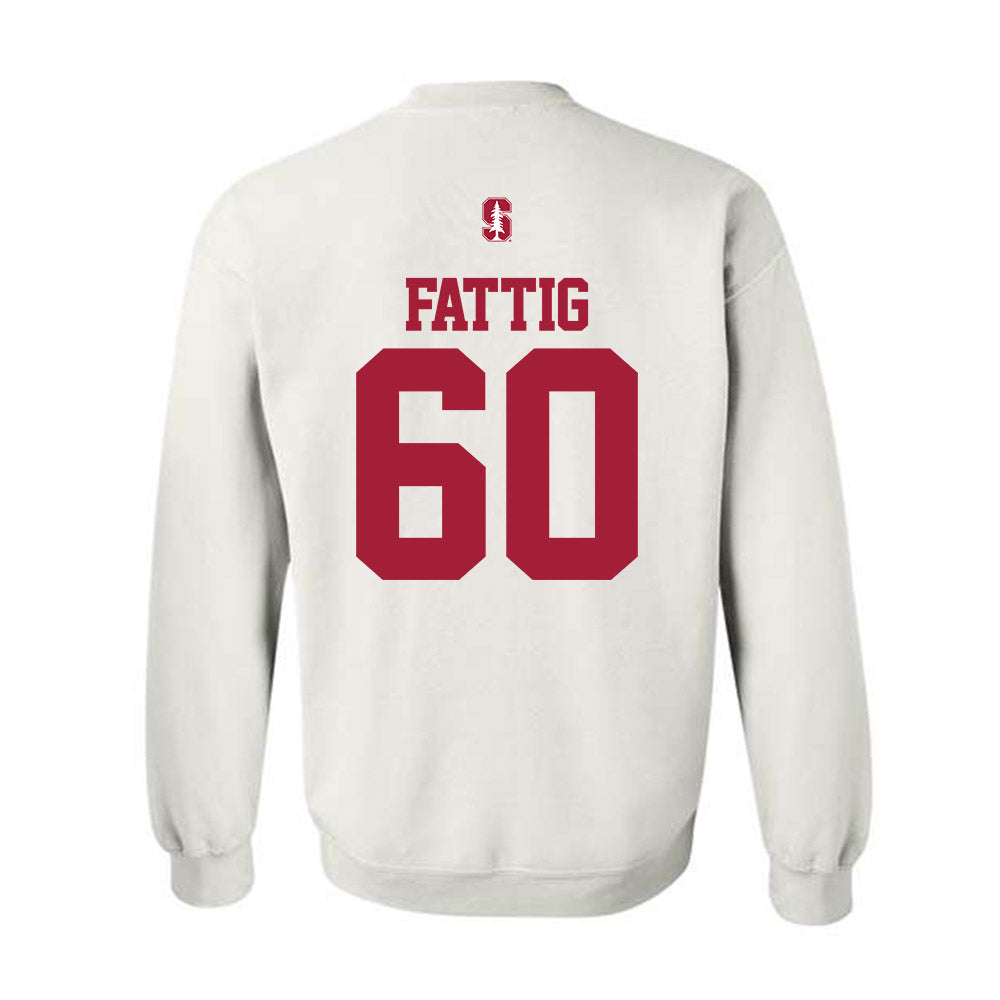 Stanford - NCAA Football : Nick Fattig - Classic Shersey Crewneck Sweatshirt-1
