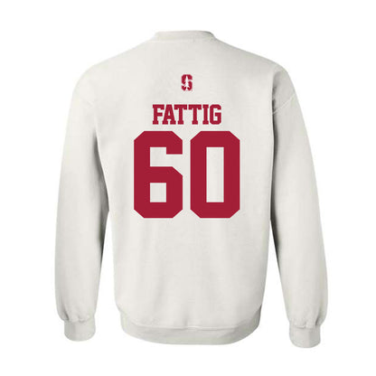 Stanford - NCAA Football : Nick Fattig - Classic Shersey Crewneck Sweatshirt-1