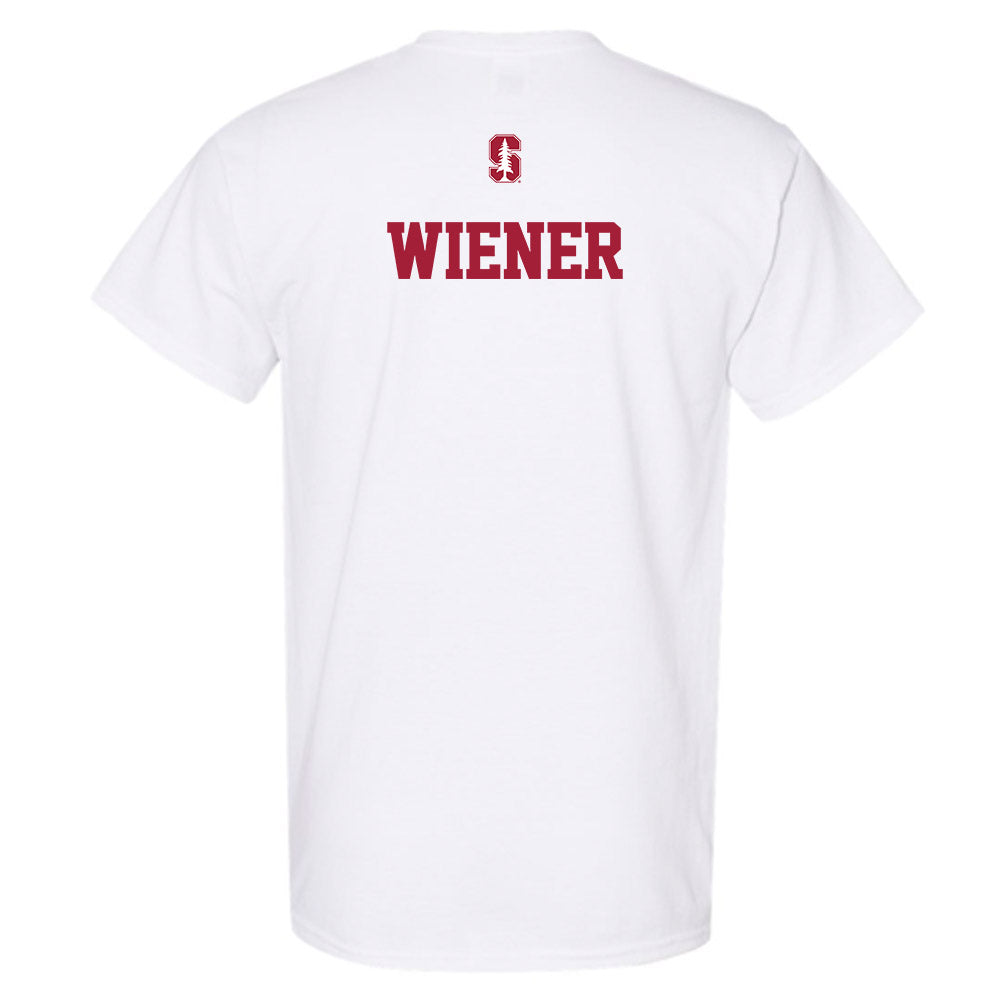 Stanford - NCAA Men's Swimming & Diving : Omer Wiener - Classic Shersey T-Shirt-1