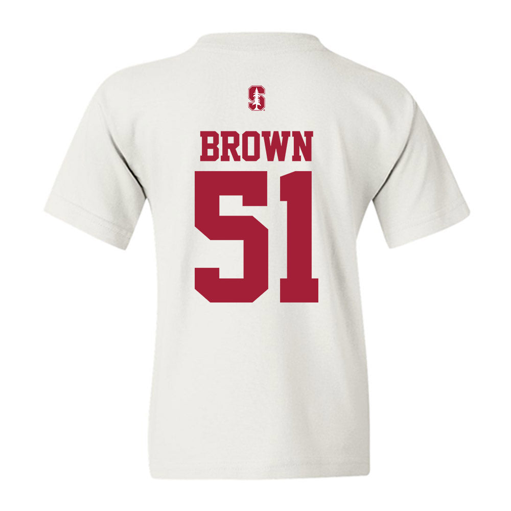 Stanford - NCAA Football : Ziron Brown - Classic Shersey Youth T-Shirt-1