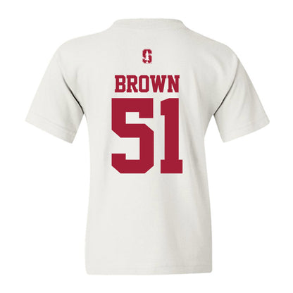 Stanford - NCAA Football : Ziron Brown - Classic Shersey Youth T-Shirt-1