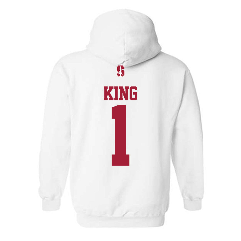 Stanford - NCAA Women's Water Polo : Jackie King - Classic Shersey Hooded Sweatshirt-1