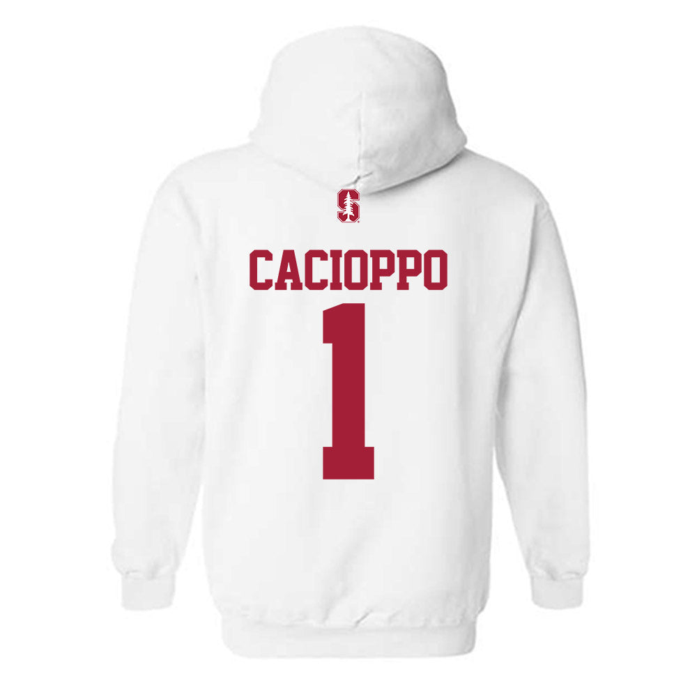 Stanford - NCAA Women's Lacrosse : Ruby Cacioppo - Classic Shersey Hooded Sweatshirt-1