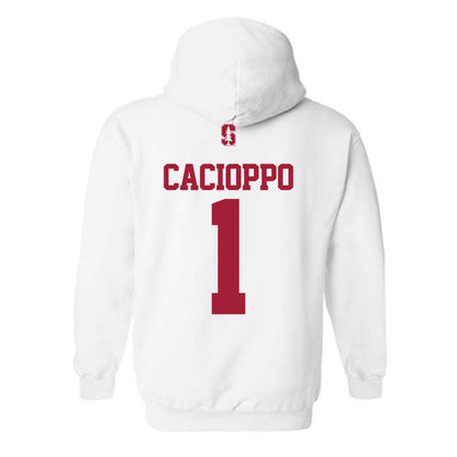 Stanford - NCAA Women's Lacrosse : Ruby Cacioppo - Classic Shersey Hooded Sweatshirt-1
