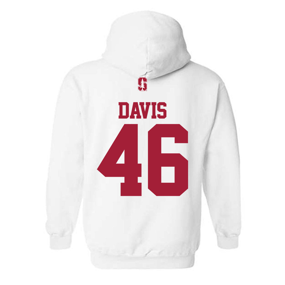 Stanford - NCAA Football : Carter Davis - Classic Shersey Hooded Sweatshirt-1