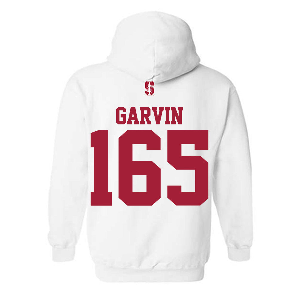 Stanford - NCAA Wrestling : Hunter Garvin - Classic Shersey Hooded Sweatshirt-1