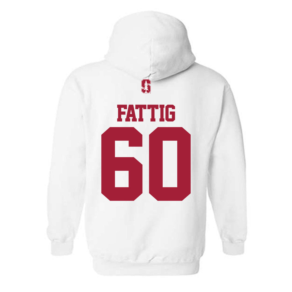 Stanford - NCAA Football : Nick Fattig - Classic Shersey Hooded Sweatshirt-1