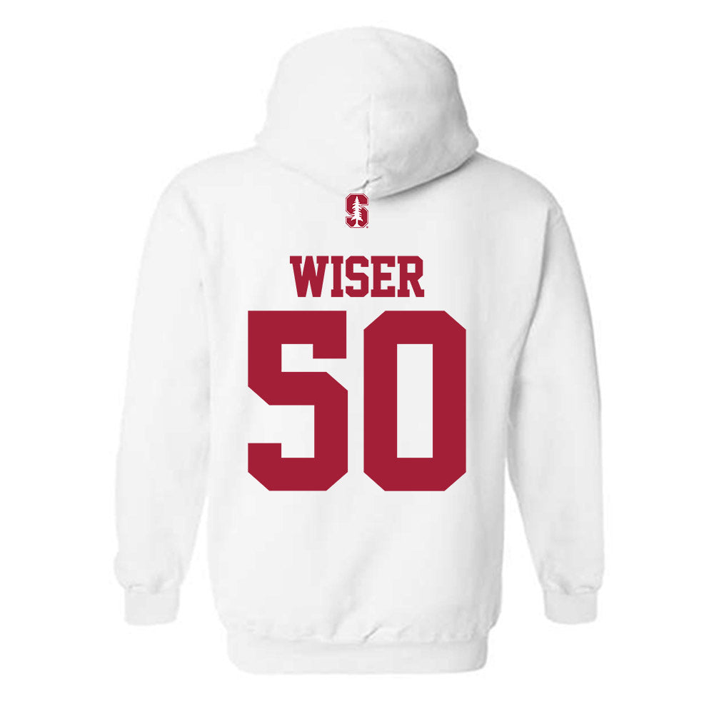 Stanford - NCAA Baseball : David Wiser - Classic Shersey Hooded Sweatshirt-1