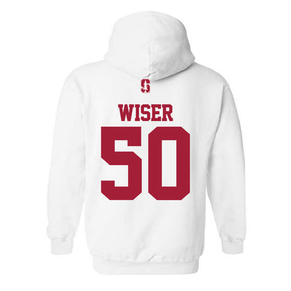 Stanford - NCAA Baseball : David Wiser - Classic Shersey Hooded Sweatshirt-1