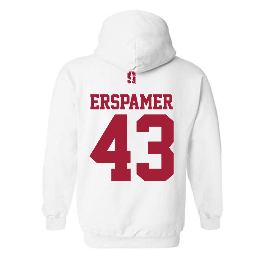 Stanford - NCAA Baseball : Mike Erspamer - Classic Shersey Hooded Sweatshirt-1