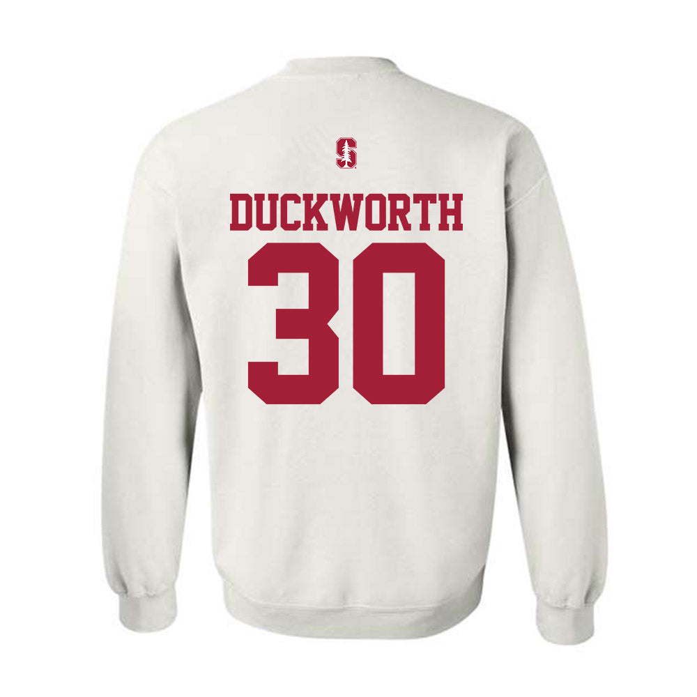 Stanford - NCAA Football : Jack Duckworth - Classic Shersey Crewneck Sweatshirt-1