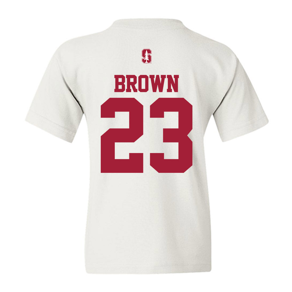 Stanford - NCAA Football : Nico Brown - Classic Shersey Youth T-Shirt-1
