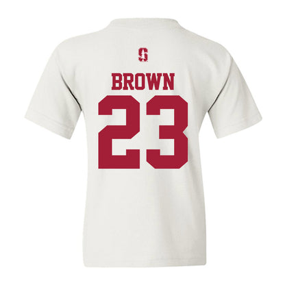 Stanford - NCAA Football : Nico Brown - Classic Shersey Youth T-Shirt-1