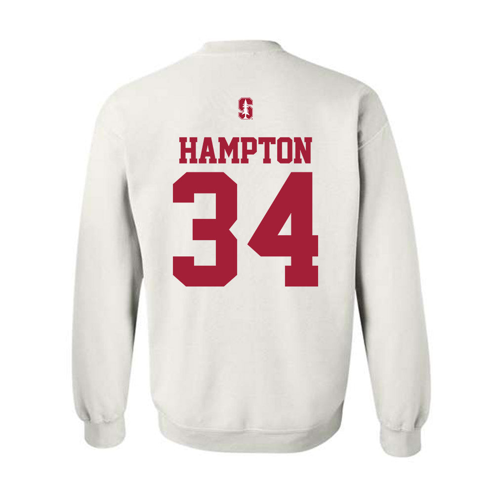 Stanford - NCAA Football : Caleb Hampton - Classic Shersey Crewneck Sweatshirt-1
